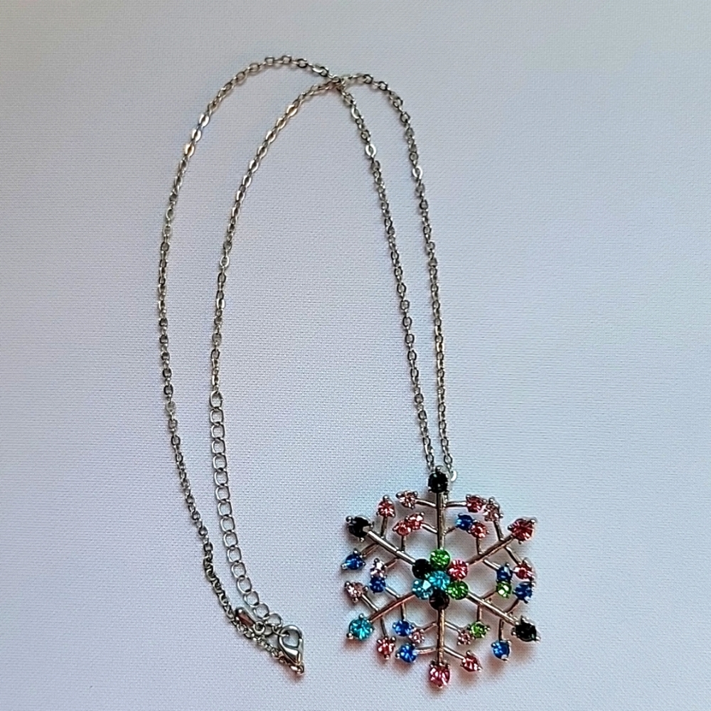 Multicolored Snowflake Pendent